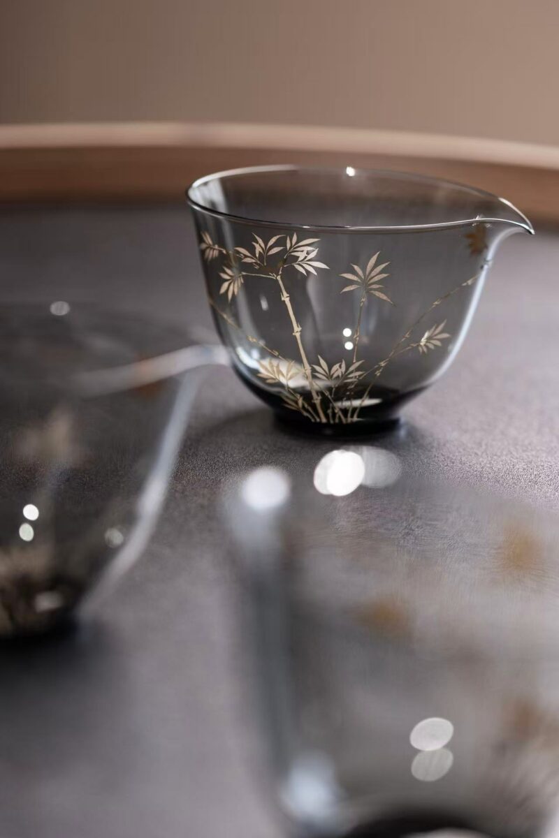 微信图片_20250908144757 Hand-painted Glass Bamboo 230ml Fair Cup Gong Dao Bei