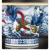 4 Handmade Hand-painted Qing Hua Ceramic Longma Spirit 120ml Gaiwan