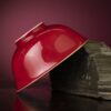 4 Hand-painted Ceramic Carmine Red Golden Carp Offering Treasure 120ml Gaiwan