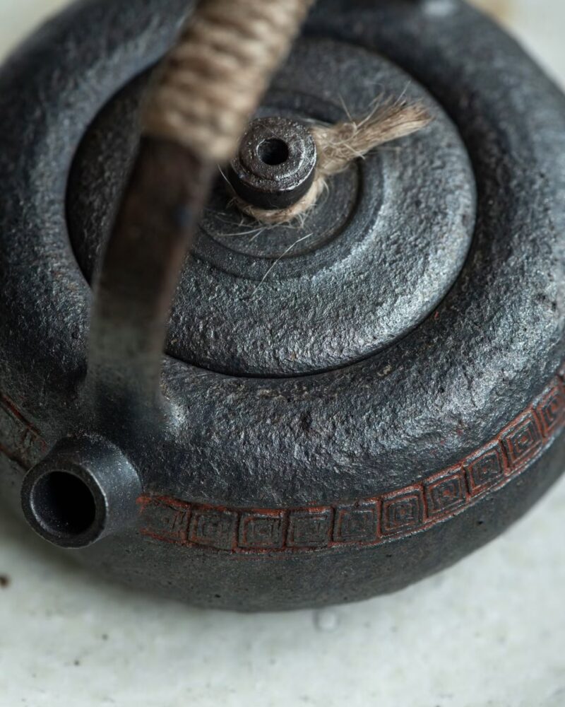 Fully Handmade Wood Fired Jiang Po Ni Yin Tao Wen Yixing Teapot With Handle