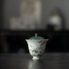 Hand-painted Vintage Style Ceramic Orchid 110ml Gaiwan9 Hand-painted Vintage Style Ceramic Orchid 110ml Gaiwan