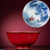 未命名 (1080 x 1080 像素) Hand-painted Ceramic Carmine Red Golden Carp Offering Treasure 120ml Gaiwan