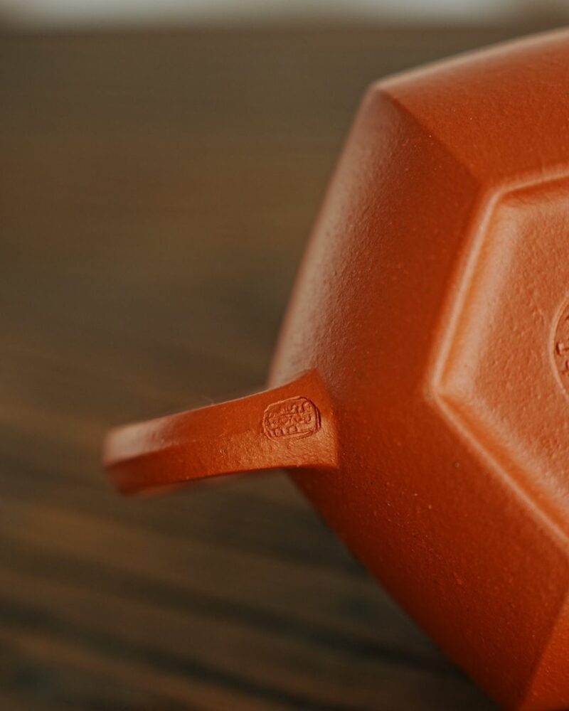 Fully Handmade Zini Hexagonal Pear Shape 150ml Yixing Teapot
