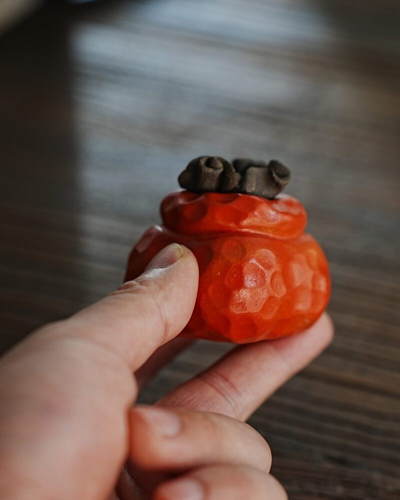 10 Zisha Yixing Clay Shi Shi Ru Yi Pixel Persimmon Tea Pet
