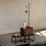 Portable Minimalist Walnut Wood Portable Tea Station Tea Table