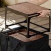 1000 (4) Portable Minimalist Walnut Wood Portable Tea Station Tea Table
