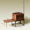 1000 (5) Portable Minimalist Walnut Wood Portable Tea Station Tea Table