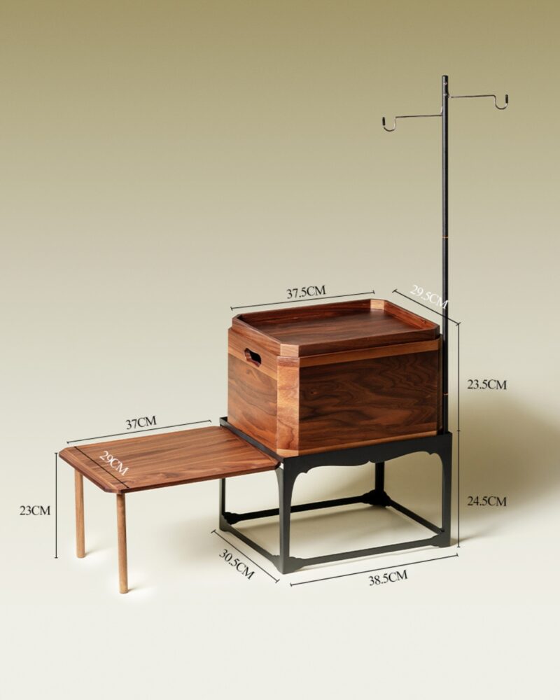 1000 (5) Portable Minimalist Walnut Wood Portable Tea Station Tea Table