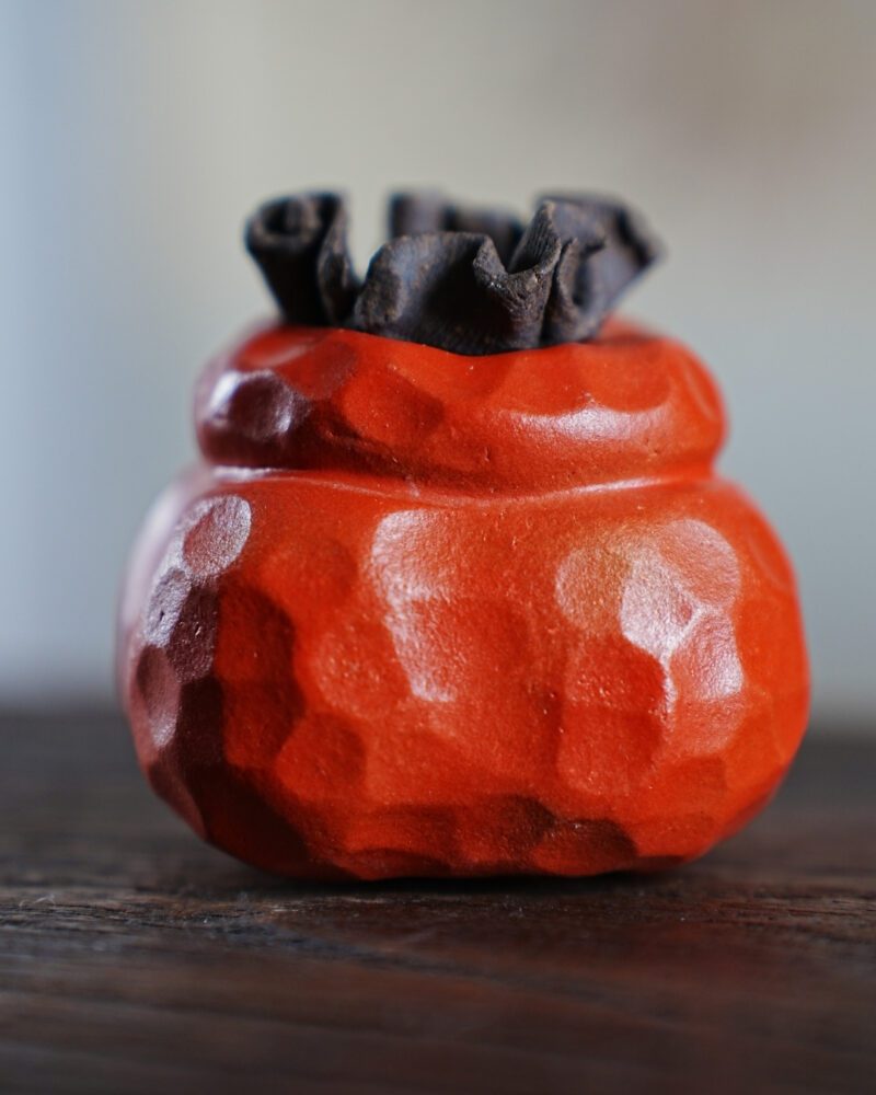 11 Zisha Yixing Clay Shi Shi Ru Yi Pixel Persimmon Tea Pet
