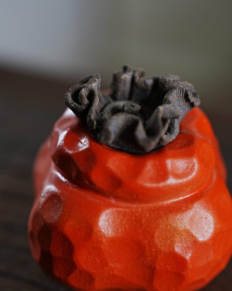 12 Zisha Yixing Clay Shi Shi Ru Yi Pixel Persimmon Tea Pet