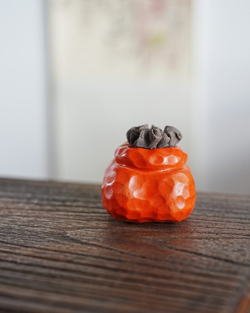 13 Zisha Yixing Clay Shi Shi Ru Yi Pixel Persimmon Tea Pet
