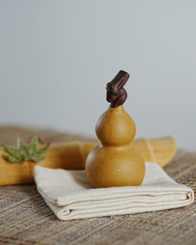 19 Japanese Style Zisha Yixing Clay Gourd Tea Pet