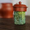 3 Chinese Style Zisha Yixing Clay Beast Patterns Lid Holder