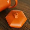 Fully Handmade Zini Hexagonal Pear Shape 150ml Yixing Teapot