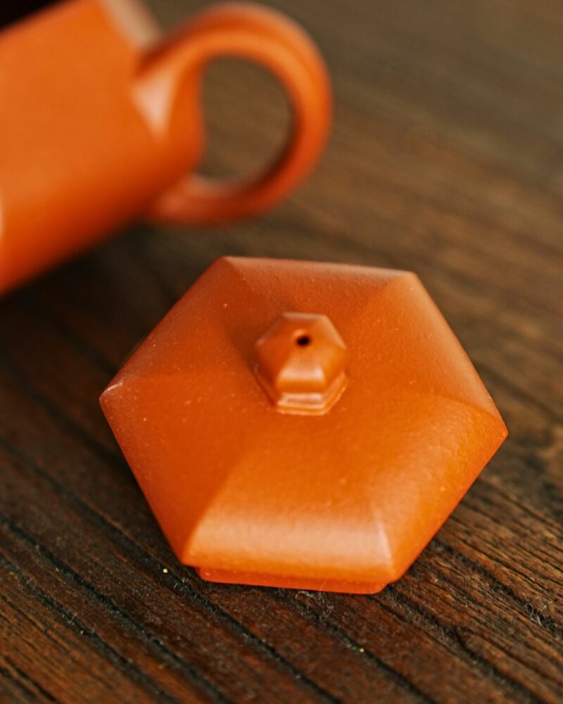 Fully Handmade Zini Hexagonal Pear Shape 150ml Yixing Teapot