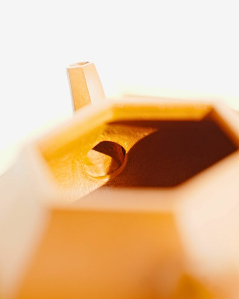 Fully Handmade Zini Hexagonal Pear Shape 150ml Yixing Teapot