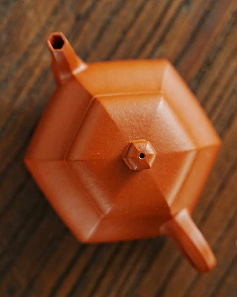 Fully Handmade Zini Hexagonal Pear Shape 150ml Yixing Teapot