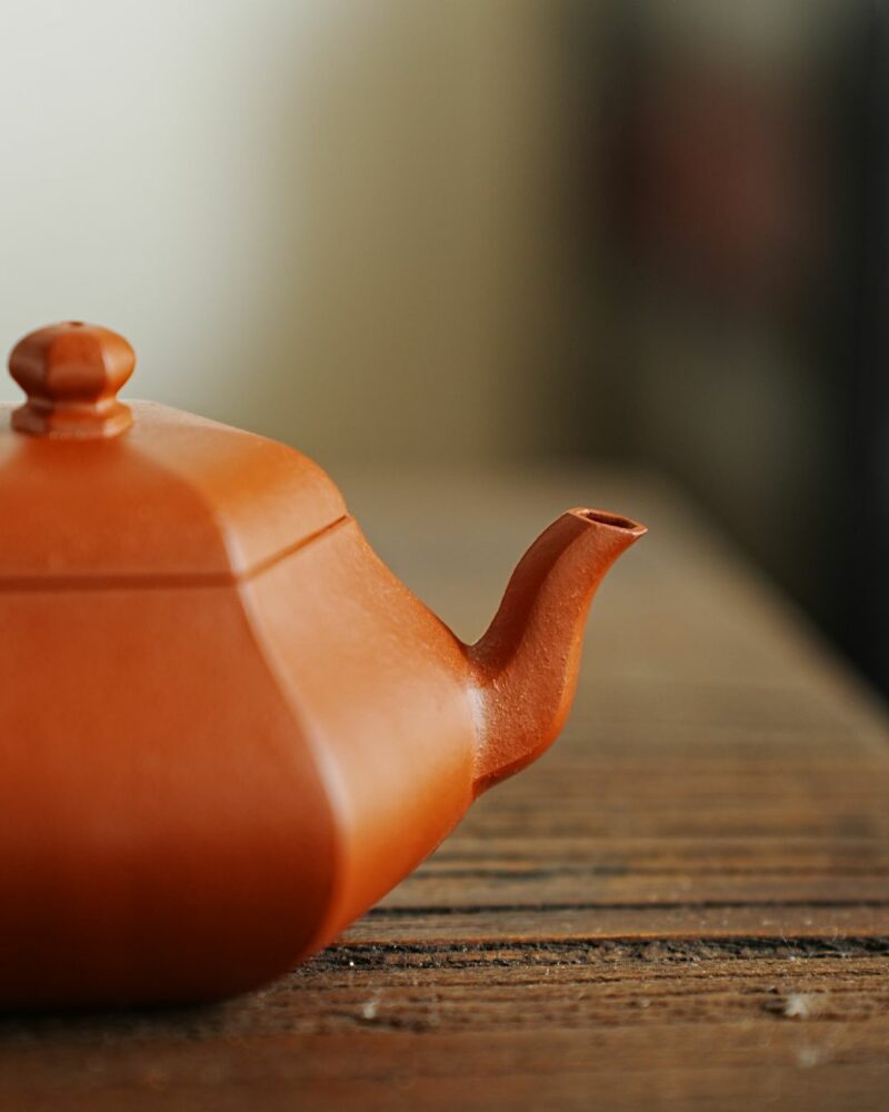 Fully Handmade Zini Hexagonal Pear Shape 150ml Yixing Teapot