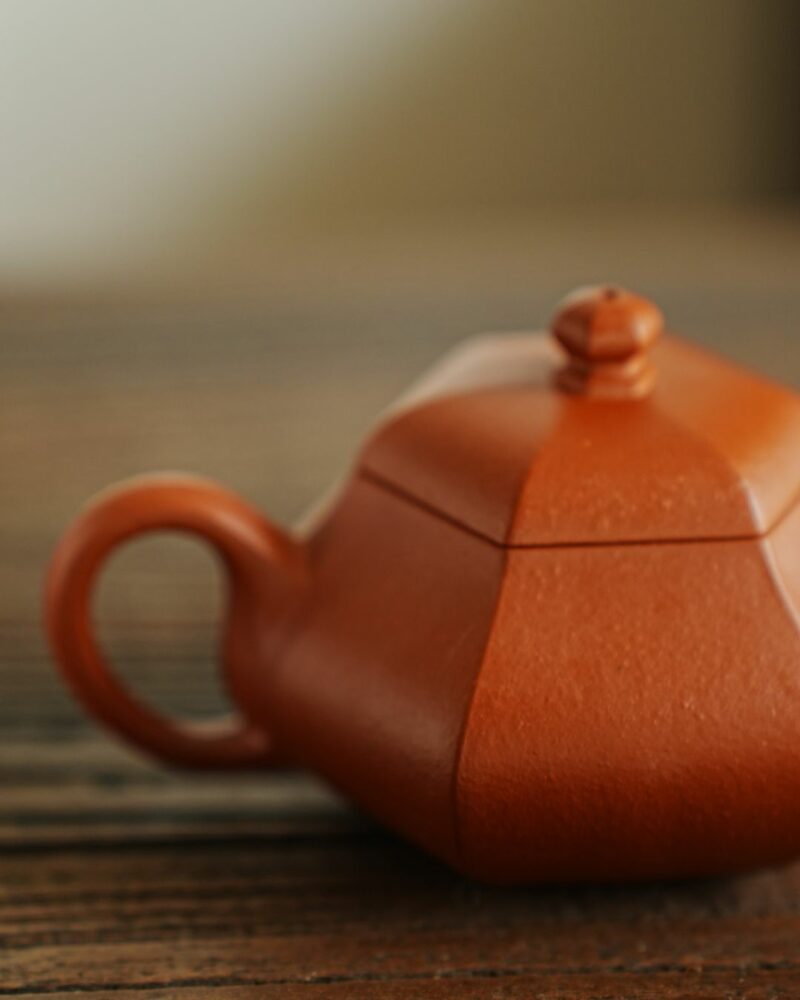 Fully Handmade Zini Hexagonal Pear Shape 150ml Yixing Teapot