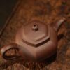 Fully Handmade Di Cao Qing Hexagonal Gong Deng 100ml Yixing Teapot