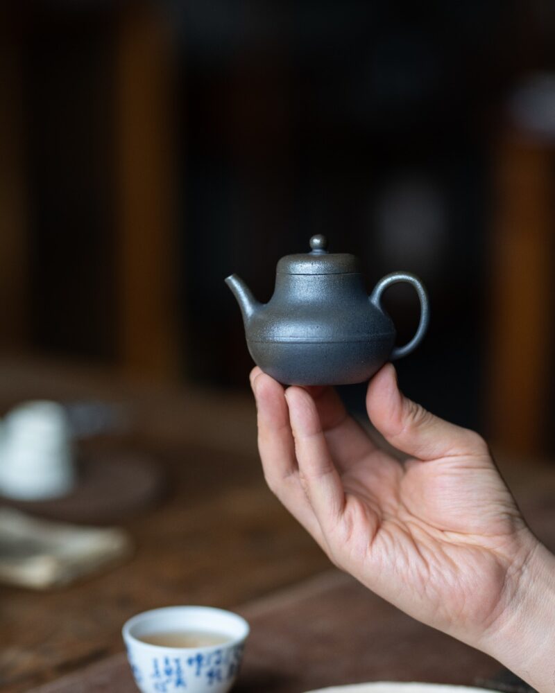Half Handmade Wood Fired Jiang Po Ni Si Ting 100ml Yixing Teapot