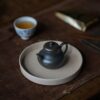 Half Handmade Wood Fired Jiang Po Ni Si Ting 100ml Yixing Teapot