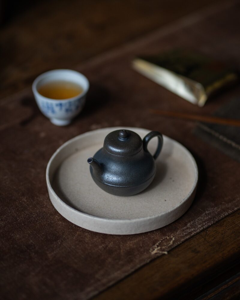 Half Handmade Wood Fired Jiang Po Ni Si Ting 100ml Yixing Teapot