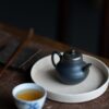 Half Handmade Wood Fired Jiang Po Ni Si Ting 100ml Yixing Teapot