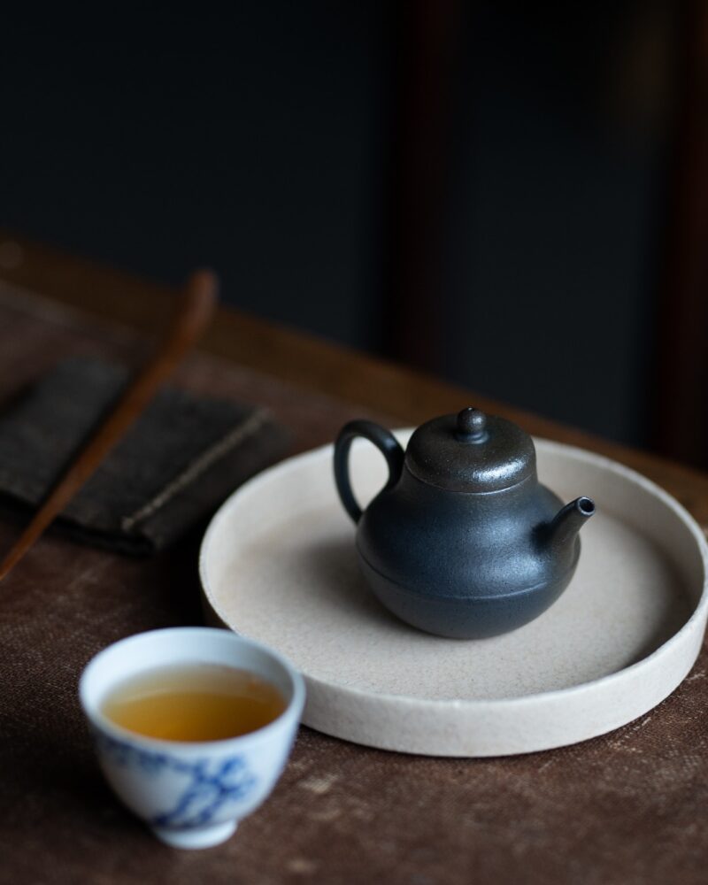 Half Handmade Wood Fired Jiang Po Ni Si Ting 100ml Yixing Teapot