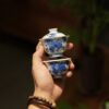 Hand-painted Qinghua Ceramic Kirin Wave 60ml Gaiwan Set