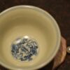 Hand-painted Underglaze Red Qinghua Ceramic Twined Lotus 80ml Gaiwan Set8 Hand-painted Underglaze Red Qinghua Ceramic Twined Lotus 80ml Gaiwan Set