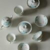 Hand-painted White Porcelain Flower & Swimming Fish 80ml Gaiwan1 Hand-painted White Porcelain Flower & Swimming Fish 80ml Gaiwan