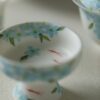 Hand-painted White Porcelain Flower & Swimming Fish 80ml Gaiwan3 Hand-painted White Porcelain Flower & Swimming Fish 80ml Gaiwan
