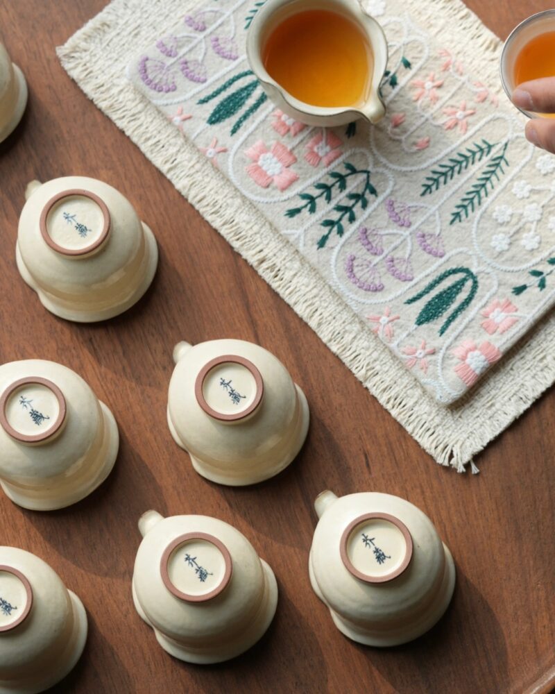 Handmade Powder Glaze Ceramic Mini 50ml Fair Cup Gong Dao Bei7 Handmade Powder Glaze Ceramic Mini 50ml Fair Cup Gong Dao Bei