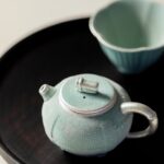 Handmade Silver Glazed Ceramic Morning Dew 100ml Chinese Teapot