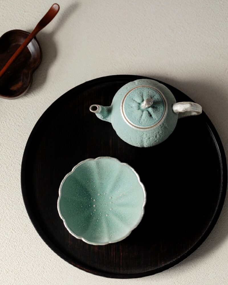 Handmade Silver Glazed Ceramic Morning Dew 100ml Chinese Teapot7 Handmade Silver Glazed Ceramic Morning Dew 100ml Chinese Teapot