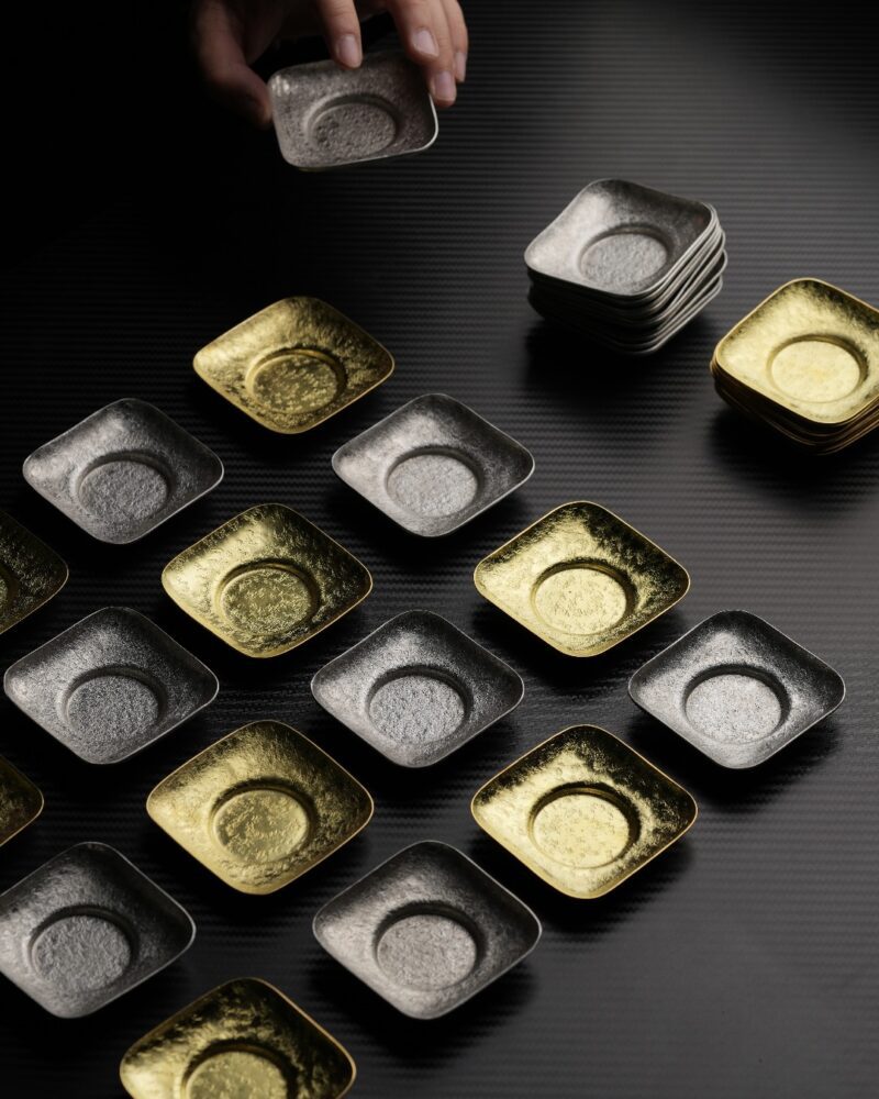 Handmade Vintage Style Brass and Tin Tea Saucer Coaster