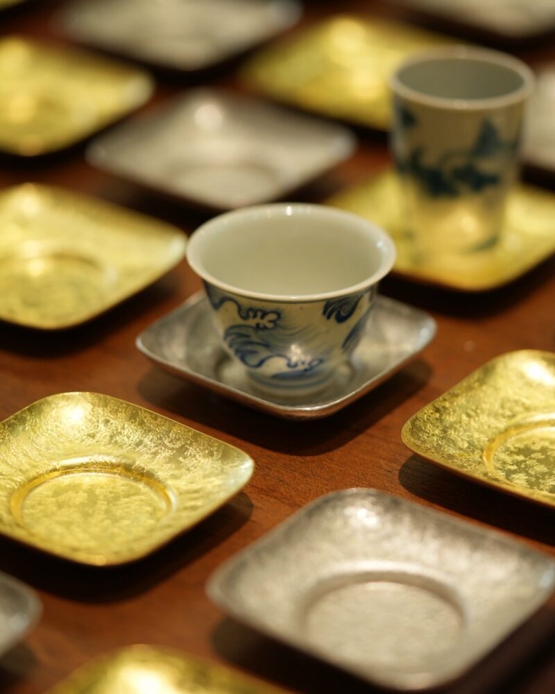 Handmade Vintage Style Brass and Tin Tea Saucer Coaster