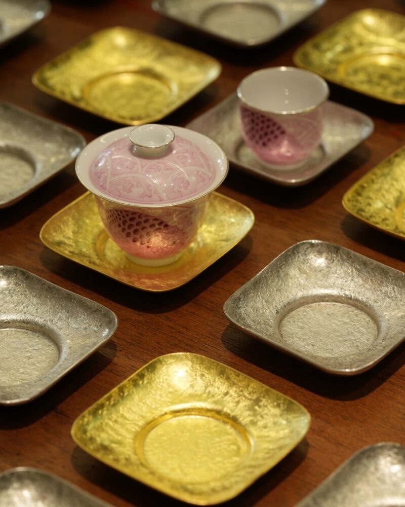 Handmade Vintage Style Brass and Tin Tea Saucer Coaster