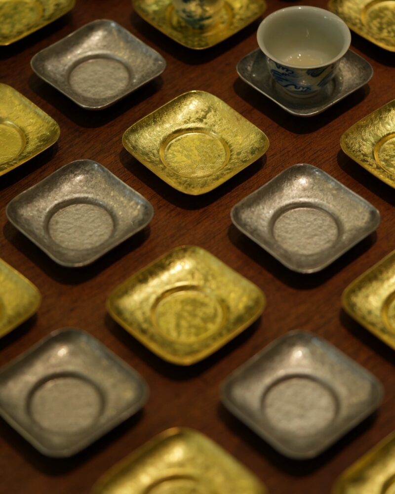 Handmade Vintage Style Brass and Tin Tea Saucer Coaster