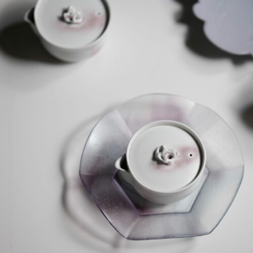 Soda Glaze Ceramic Sakura Pink Lake Stone 140ml Grabpot1 Soda Glaze Ceramic Sakura Pink Lake Stone 140ml Gaiwan Grabpot