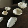 Handmade Hand-painted Powder Glaze Ceramic Bamboo Leaves 35ml  & 110ml Gaiwan Set - Pre Order Ship in 15 Days