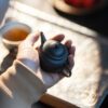 Half Handmade Hei Liao Zini Shui Ping 75ml Yixing Teapot