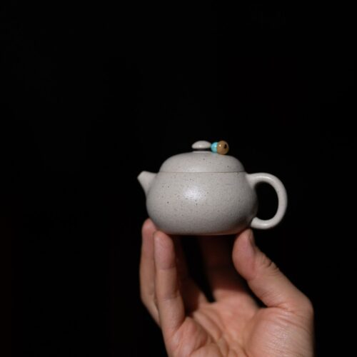 Half Handmade White Duanni Ji Dan 85ml Yixing Teapot7 Half Handmade White Duanni Ji Dan 85ml Yixing Teapot