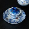 Hand-painted Gilt Painting Ceramic Prosperous Flowers 100ml Gaiwan