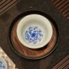 Hand-painted Qinghua Ceramic Carp Sailing 100ml Gaiwan13 Hand-painted Qinghua Ceramic Carp Sailing 100ml Gaiwan