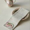 Handmade Chinese Style Embroidered Cotton and linen Flower Tea Towel4 Handmade Chinese Style Embroidered Cotton and linen Flower Tea Towel