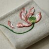 Handmade Chinese Style Embroidered Cotton and linen Flower Tea Towel5 Handmade Chinese Style Embroidered Cotton and linen Flower Tea Towel