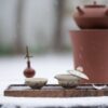 Handmade Hand-painted Powder Glaze Ceramic Bamboo Leaves 35ml Gaiwan Set - Pre Order Ship in 15 Days3 Handmade Hand-painted Powder Glaze Ceramic Bamboo Leaves 35ml Gaiwan Set - Pre Order Ship in 15 Days