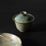 Handmade Soda Glaze Ceramic Wild Green Ash 100ml Gaiwan